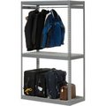 Global Equipment Boltless Luggage Garment Single Rack - 48"W x 24"D x 84"H 796545